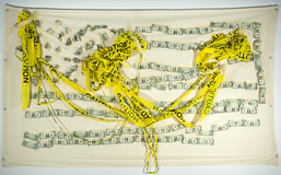 ONLINE ART AUCTION -- FLAG (homage to Jasper Johns) by Andrea Haenggi